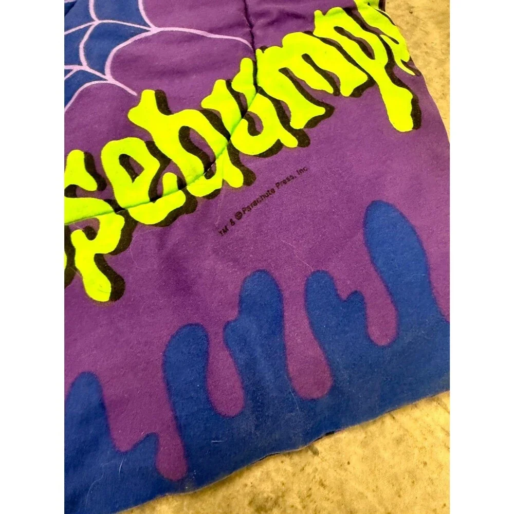 Vtg Goosebumps Comforter Twin Blanket Slappy Cuddles Mummy Parachute R.L Stine